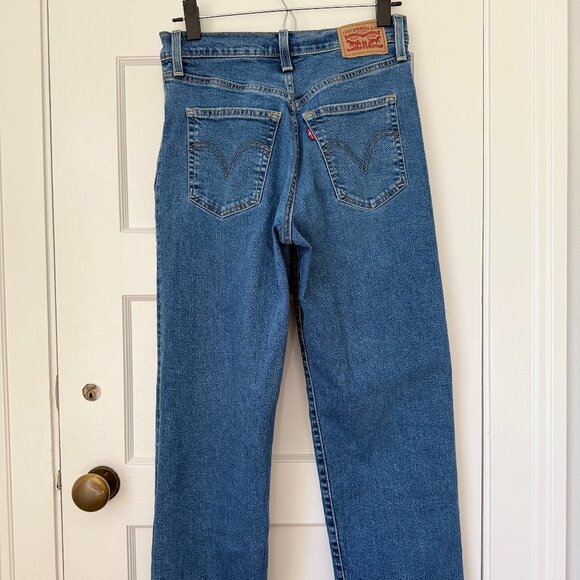 Levi's® Ribcage Straight Ankle Jeans I SUMMER SLIDE, Size 27 x 27 - Picture 4 of 5